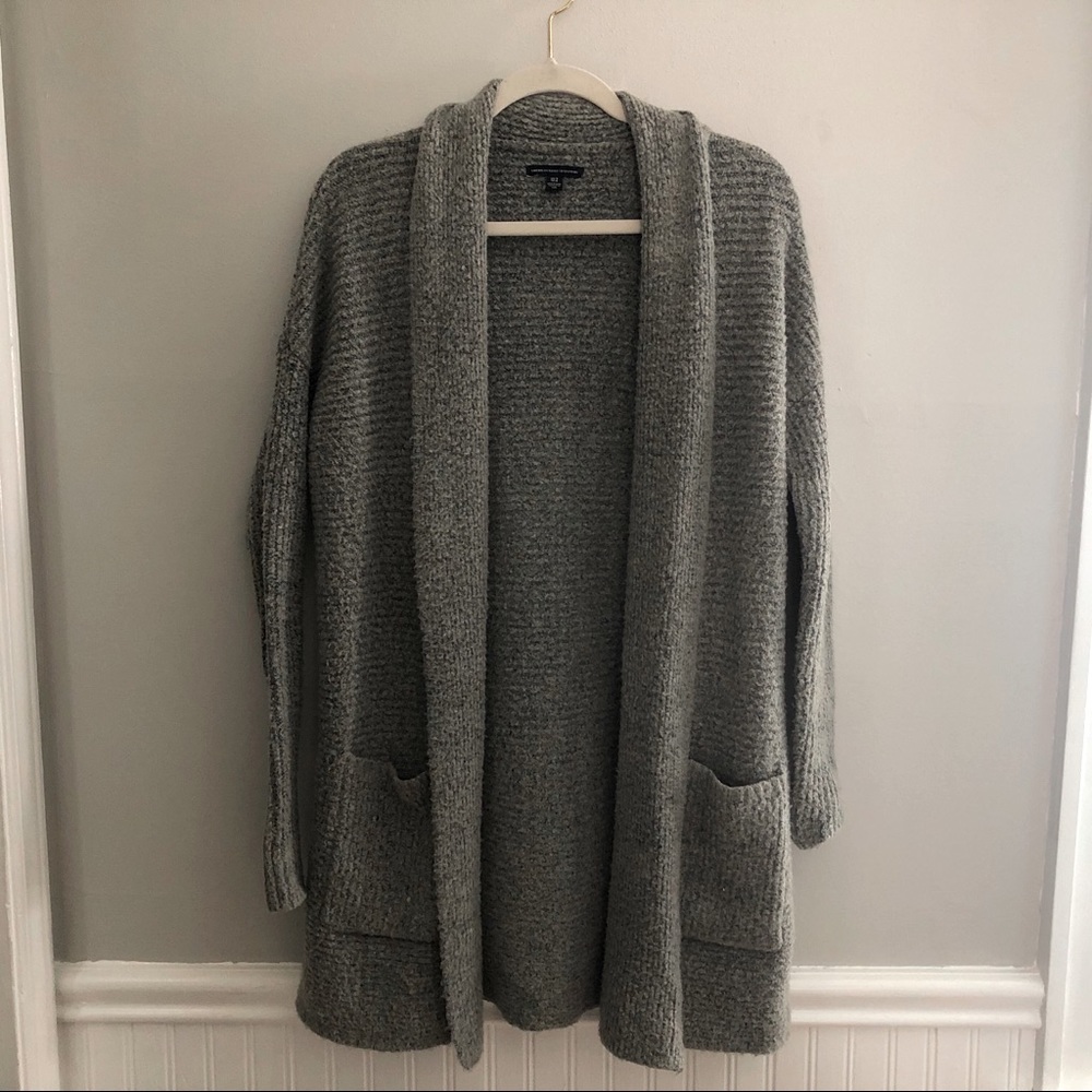 American Eagle Extra Warm Gray Cardigan SZ XS